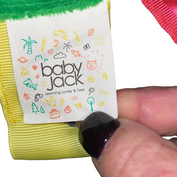 Baby Jack Lovey Security Blanket Plush Minky Tags Satin Soccer Nursery Goal Red - Picture 4 of 11